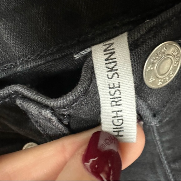 Rag & Bone High Rise Skinny Black Jeans EUC - Picture 4 of 8